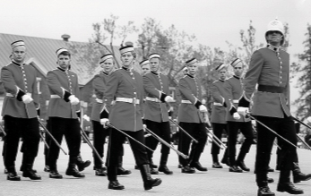 Today's cadets on parade. - RMC 00-081-30