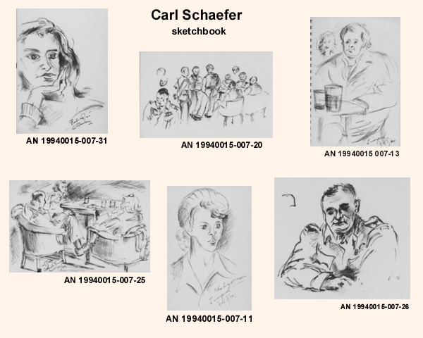 Esquisses de Carl Schaefer