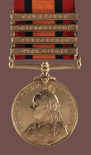 Mdaille de la guerre des Boers, The Queen's South Africa Medal. 19830041-057