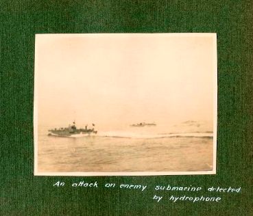 Motor Launches Attack an Enemy Submarine 