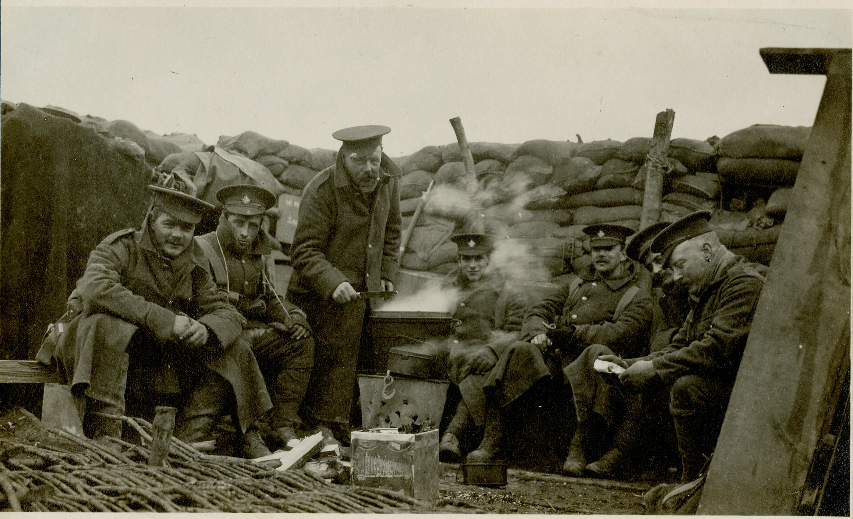 How was discipline maintained in the trenches in World War I?