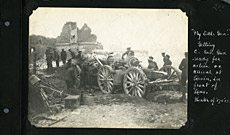 De l’album de photographies du major Horace Hubert Dibblee, qui a servi comme artilleur avec les 5e et 9e Batteries de siège de la « Canadian Garrison Artillery »