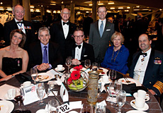 Back row: Vice-Admiral (Ret’d) Larry Murray, C.M.M., C.D., Grand President, The Royal Canadian Legion; Dr. Paul Kavanagh, Founder, Operation Veteran; Tom Dyck, Executive Vice President, TD Bank Financial Group • Front row: Trudy Kavanagh; Bruce Glover; Mark O’Neill; Margaret MacMillan; General Thomas Lawson, Chief of Defence Staff.