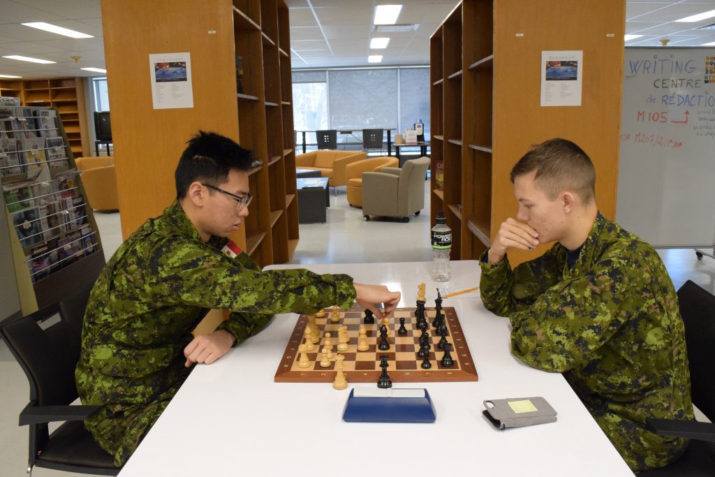 Image of cadets playing chess