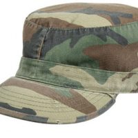 Vintage fatigue cap woodland camo:: Casquette couleur camouflage sous-bois