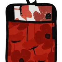 Poppy Red Pocket Potholder:: Poche sous-plat aux coquelicots rouges