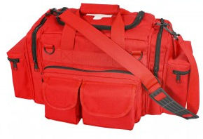 Emergency Bag with Cross Printed on Top Flap:: Sac d'urgence ou de secours