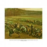 Charge of the Flowerdew’s Squadron by Alfred Munnings from the Beaverbrook Collection of the Canadian War Museum