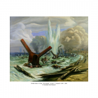 D-Day - the Assault by Orville Fisher from the Beaverbrook Collection of the Canadian War Museum