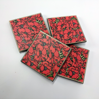 Poppy Coasters Set