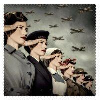 World War Women Eyeglass Fabric