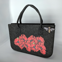 Poppy Felt Small Shopping Bag
