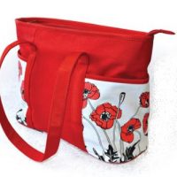 Tote Bag with Poppy Design