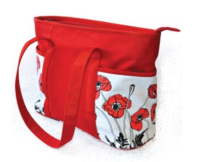 Tote Bag with Poppy Design