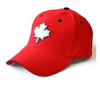 Red Ball Cap with Maple Leaf – Canadian 