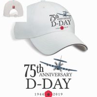 D-Day 75th Anniversary White Baseball Cap