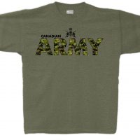 Canadian Army Heather Military Green T-Shirt