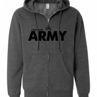 Canadian Army Heather Charcoal Full Zip Hoody