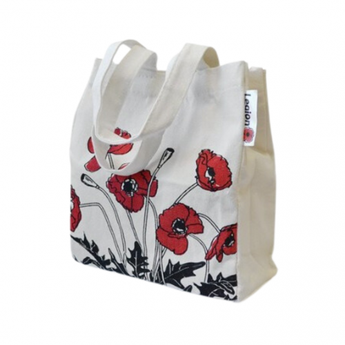 Small Poppy Shopping Tote Bag