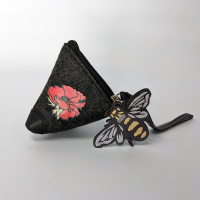 Grey Poppy Coin Purse