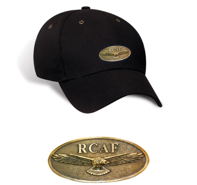 Antique Brass Emblem Cap Royal Canadian 