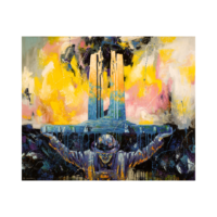 Resurrection on Canvas by Brian Lorimer