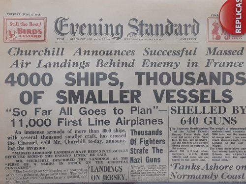 Newspaper Replica of 1944