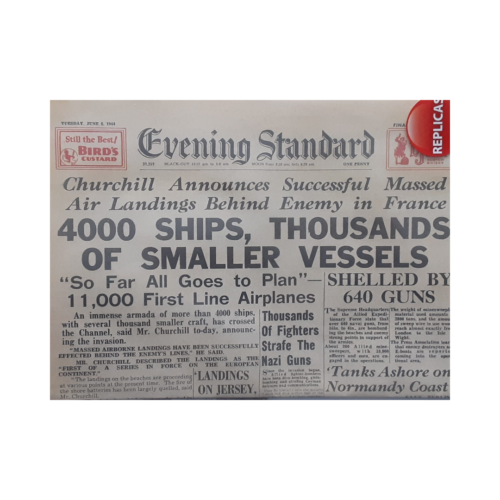 Newspaper Replica of 1944