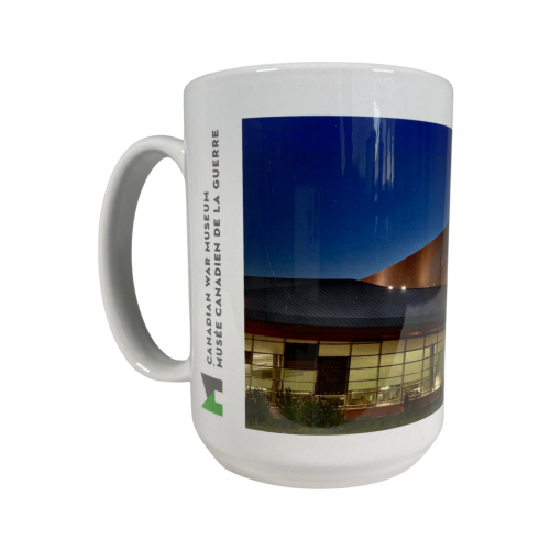 Canadian War Museum Building 15oz Mug Lest we forget