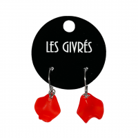 Poppy petal earrings