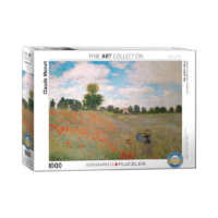 EuroGraphics The Poppy Field by Claude Monet 1000-Piece Puzzle