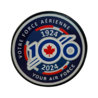 Hockey puck with RCAF 100th anniversary logo