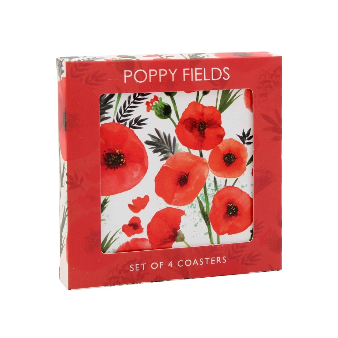604041 Poppy Fields Coaster Set2