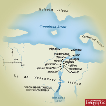 Map - Mouth of the Nimpkish River - Canadian Geographic