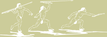 Atlatl in use - Drawing: Susan Laurie-Bourque