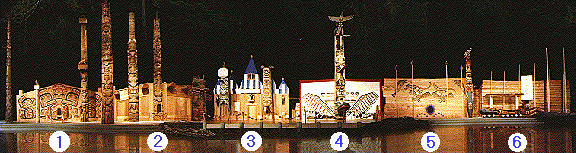 six Native houses