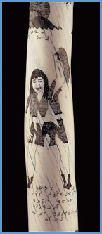 Engraved Narwhal Tusk - IV-C-5807
