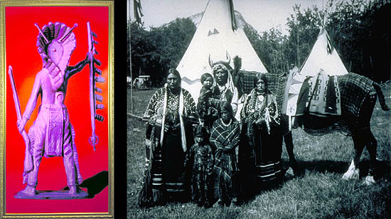 Plactic Indians (from Outer Sapce) / Walking Buffalo family