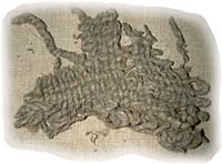 Fragment de textile tissé -Musée national et archives du Groenland