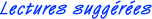 Lectures suggres