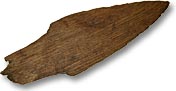 Broken Wooden Arrowhead - 
Photo: Pat Sutherland