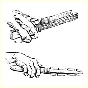Production de microlames - Dessin : Jaclynne Campbell