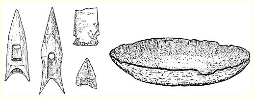 Instruments des Paloesquimaux moyens - Dessins : David Laverie