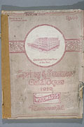 Woodward's Spring Summer 1919, cover.