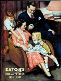 Family scene, Eaton's Fall Winter
1936-37, cover.
