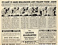 Instruction sheet, Eaton's Wallpaper
Book, 1933.