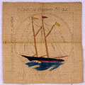 Bluenose pattern for chair seat, 
1940s.