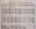 Patrons de Garrett, 1923-1924, en
français.