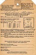 COD tag, 1931.