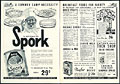 La viande en conserve Spork, Eaton's
Camp and Cottage Book 1941, pp. 4-5.
